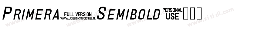 Primera Semibold字体转换